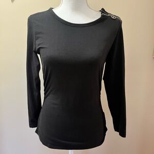 Michael Kors Black Long Sleeve Shirt Size P/M